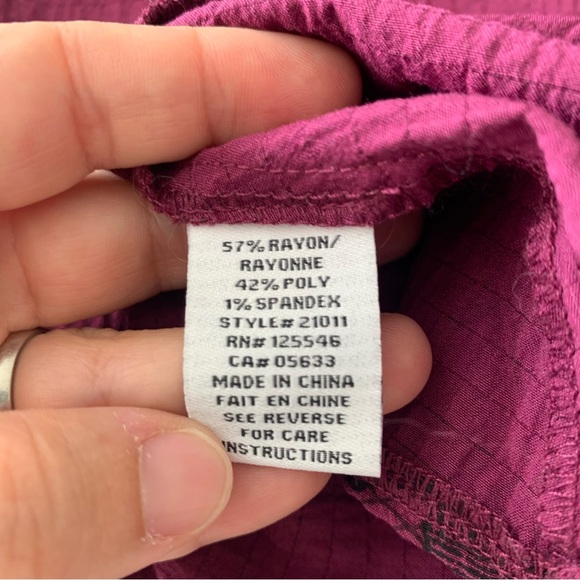 Habitat purple and black floral button up size xs - Picture 11 of 11